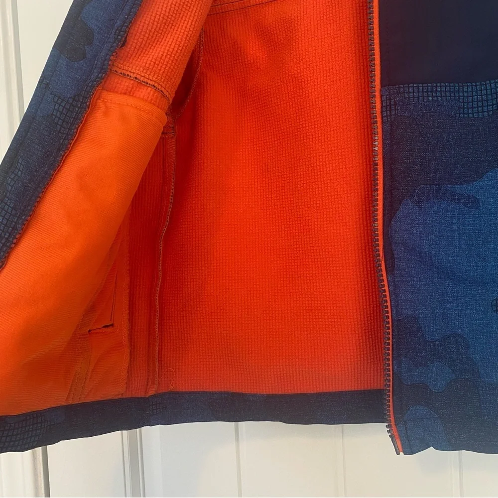 Free Country Little Boys Blue & Orange Zip Up Hooded Jacket Size 5/6 - Picture 8 of 9